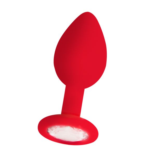 Ouch! Diamond Buttplug - Regular - Rot