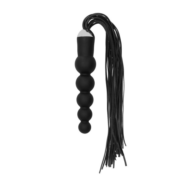 Ouch! Peitsche mit gebogenem Silikondildo