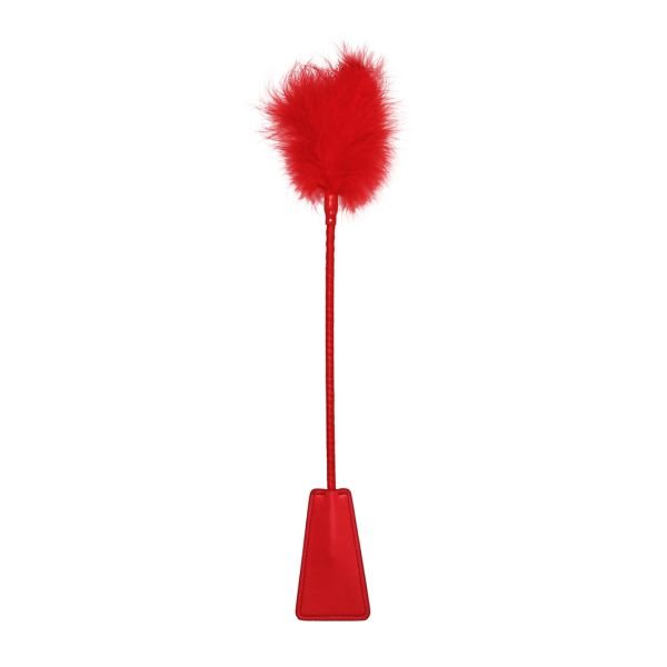 Ouch! Gerte mit Federn - Rot