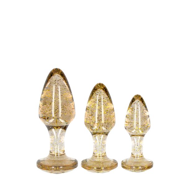 Ouch! Acryl Buttplug Set - Gold