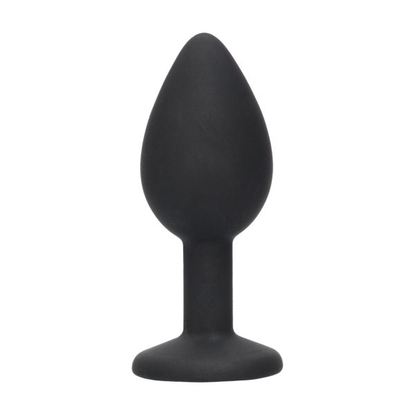 Ouch! Silikon Buttplug mit abnehmbarem Schmuckstein
