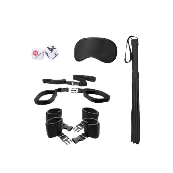 Ouch! Bettpfosten Fessel-Set - OU701BLK