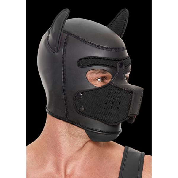 Ouch! Puppy Maske aus Neopren - Schwarz