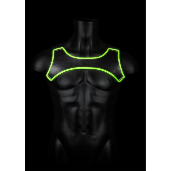 Ouch! Neopren Harness - Glow in the Dark - S/M