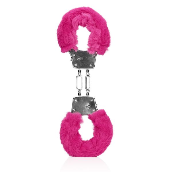 Ouch! Plüsch Metall-Handschellen - Pink