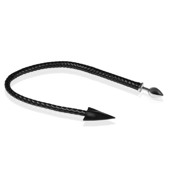 Ouch! Devil's Tail - Analplug aus Metall mit Teufelsschwanz - Schwarz