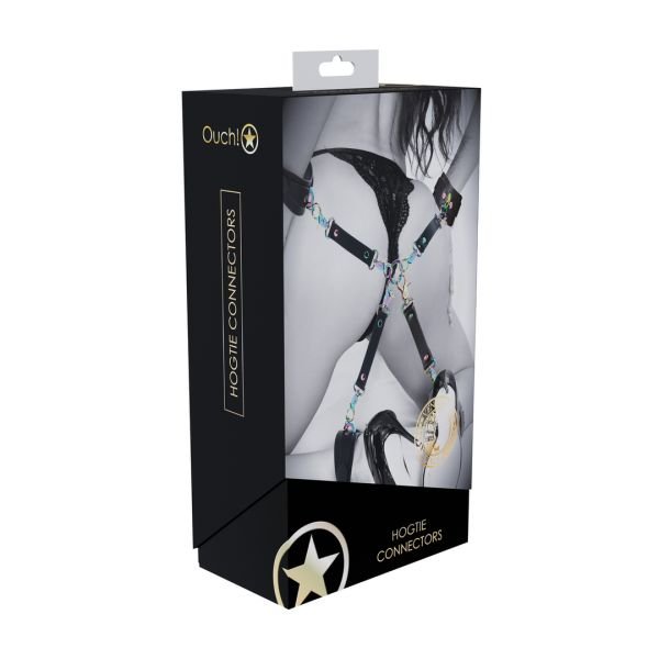 Ouch! Venice Collection - Hogtie-Verbinder - Schwarz