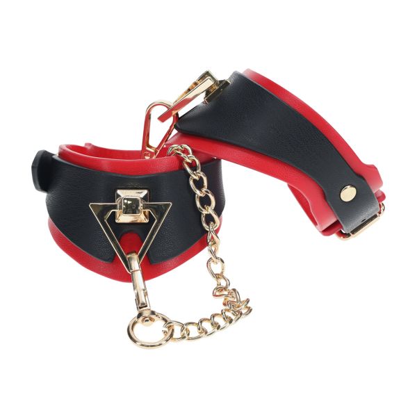 Ouch! Milan Collection - Handschellen - Schwarz/Rot