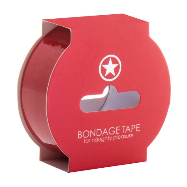 Ouch! Nicht klebendes Bondage-Tape - 17,5 m - Rot