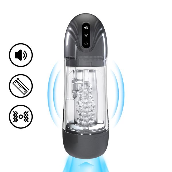 Pumped SonicPull - Masturbator-Pumpe mit Saugfunktion und Vibration - Multimedia - Gunmetal