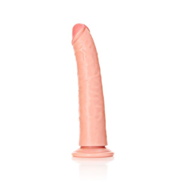 RealRock Schlanker realistischer Dildo mit Saugnapf - 18 cm