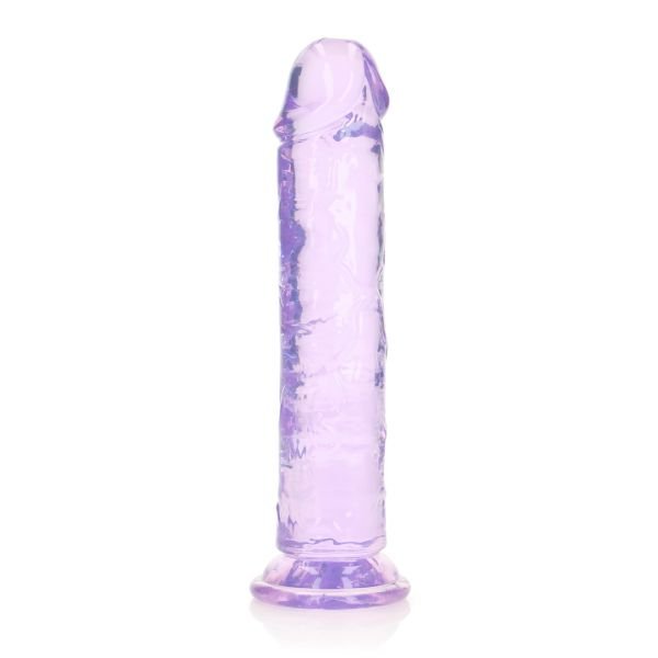 RealRock Gerader realistischer Dildo mit Saugnapf - 20 cm - Lila