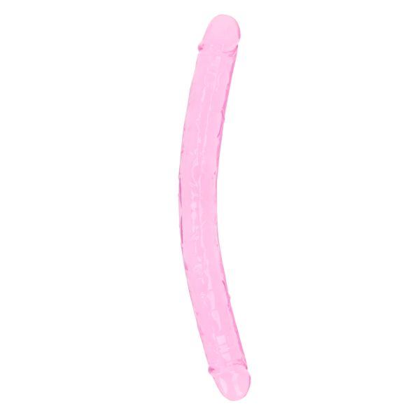 RealRock Realistic Doppeldong - 45 cm - Kristallklar