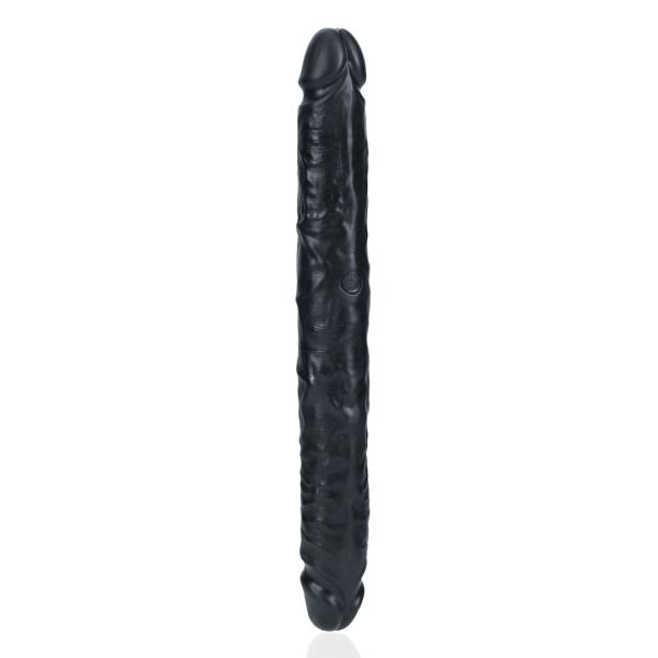 RealRock Slim Doppeldildo - 30,5 cm - Schwarz