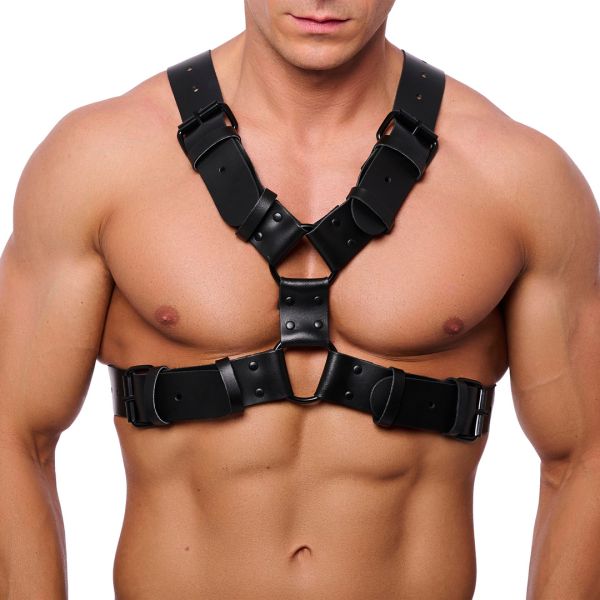Red Leather Right Lederharness - L/XL - Schwarz