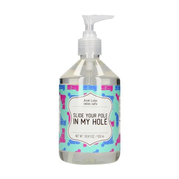 S-Line Slide Your Pole In My Hole - Gleitgel auf Wasserbasis - 500 ml