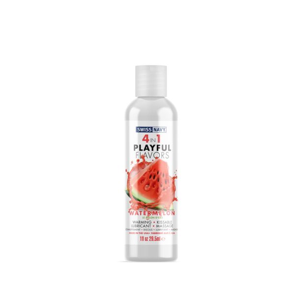 Swiss Navy 4 in 1 Playful Flavors Gleitgel - Wassermelone, 30 ml