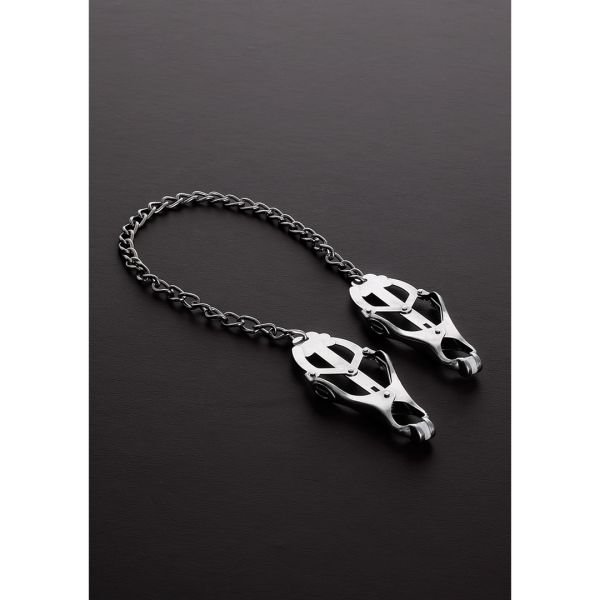 Steel Clover Nippelklemme mit Kette