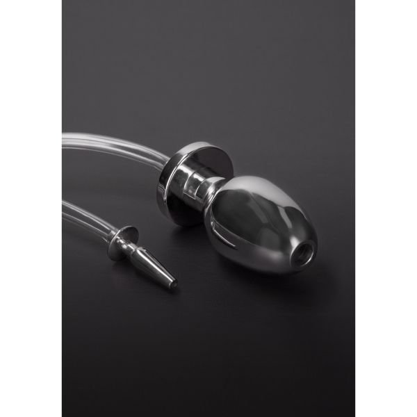 Steel Fire Hose Penisplug mit Buttplug