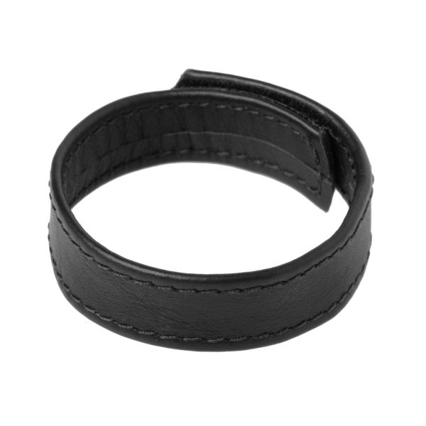 XR Brands Leder Cockring mit Klettverschluss