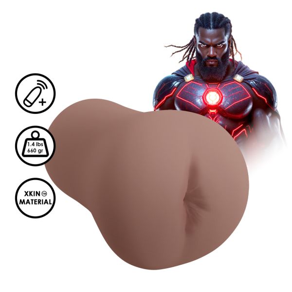 XKIN by Shots Superheroes Saber Vibrator Masturbator - Braun