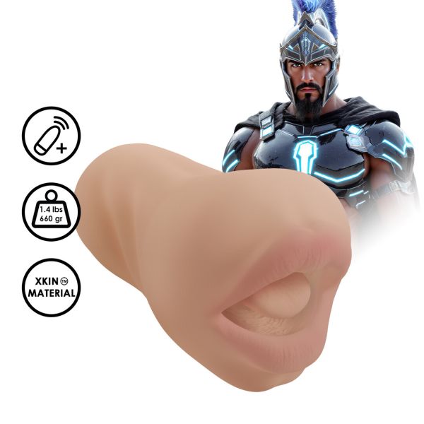 XKIN Superheroes King Slayer Vibrating Masturbator - Beige