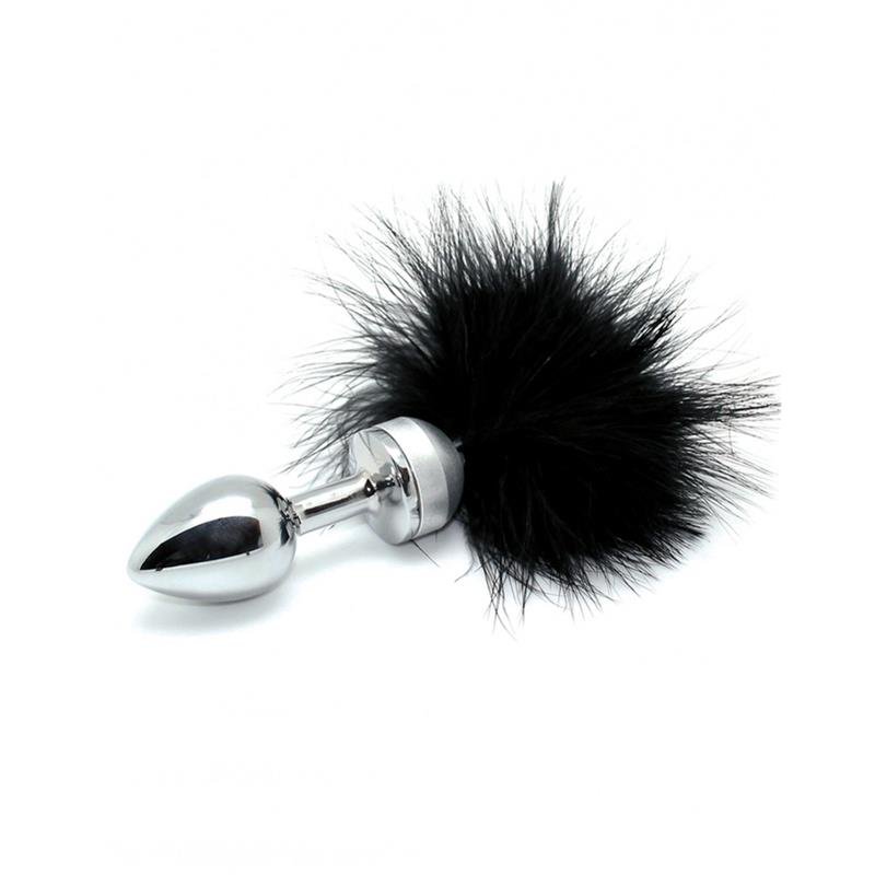 Tapón/Buttplug Plumas Negro