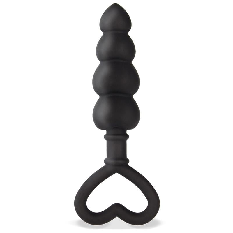 Cuore Buttplug Silicona Negro