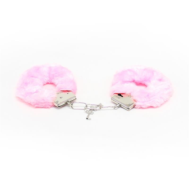 Metal Handcuffs Pink Furry