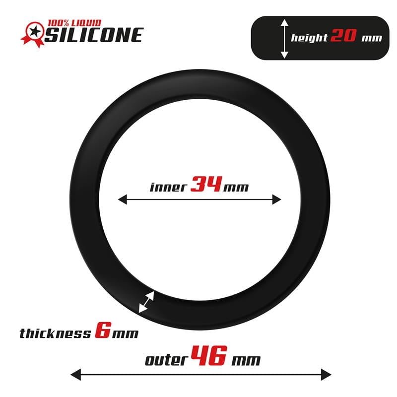 Liquid Silicone CockRing 3.4 cm