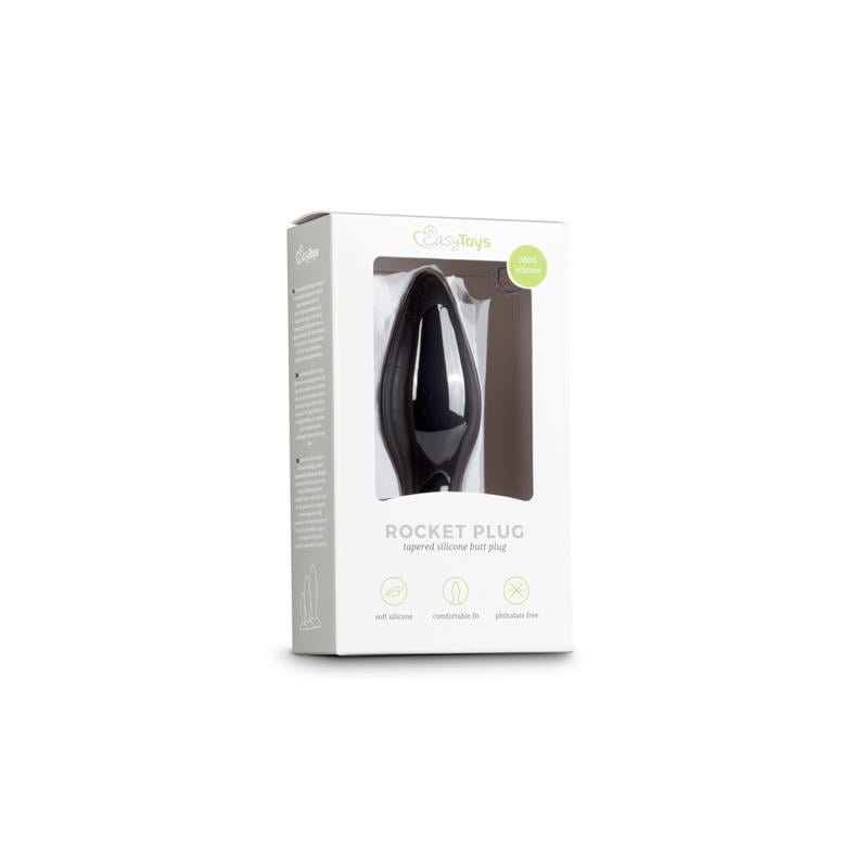 Tapón/Buttplug Silicona Mediano - Negro